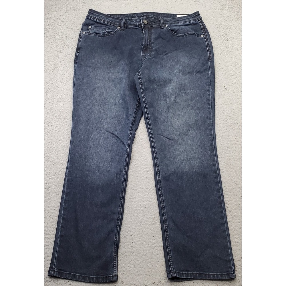 Buffalo David Bitton Jackson Slim Straight Jeans Mens 34x30 Blue Denim Dark Wash